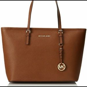 Brown Jet Set Michael Kors Tote